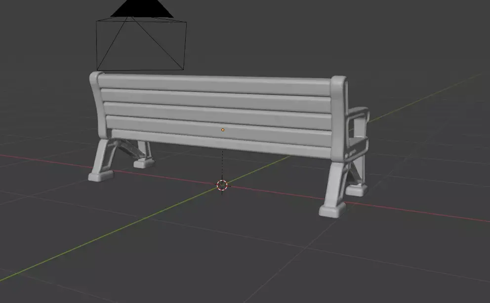 Stylized Sci Fi Bench 3D Model 3D model