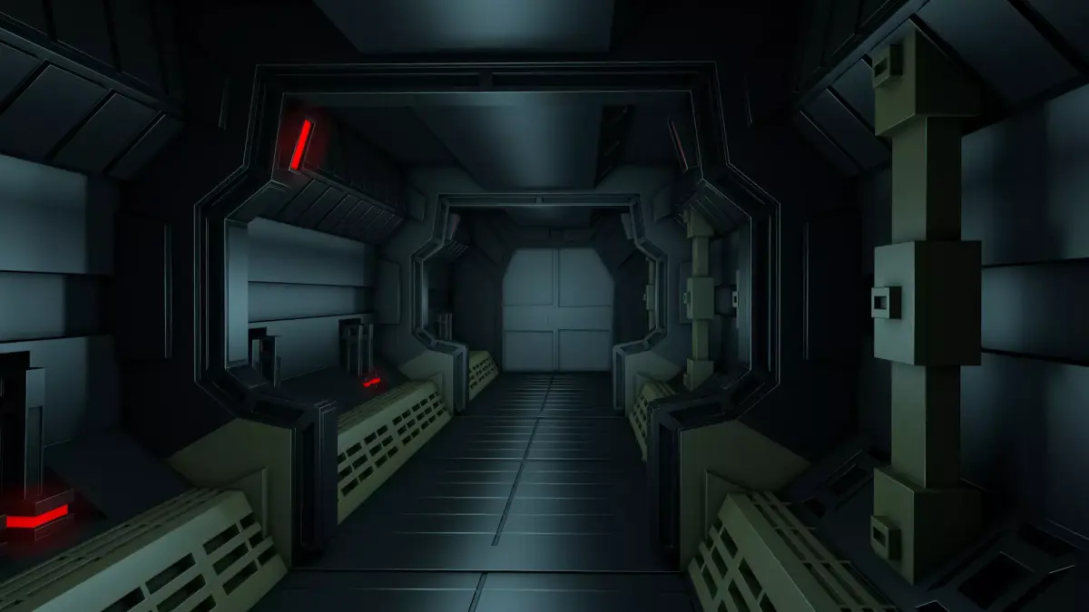 Sci Fi Tunnel 3D model 61