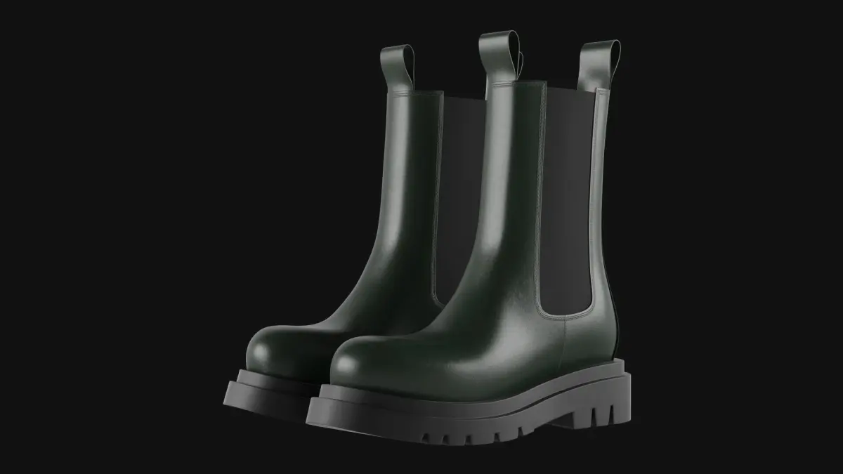 Chelsea Boots Green 3D model