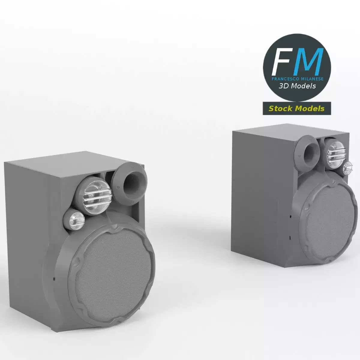 Hi-Fi speakers 3D model buy