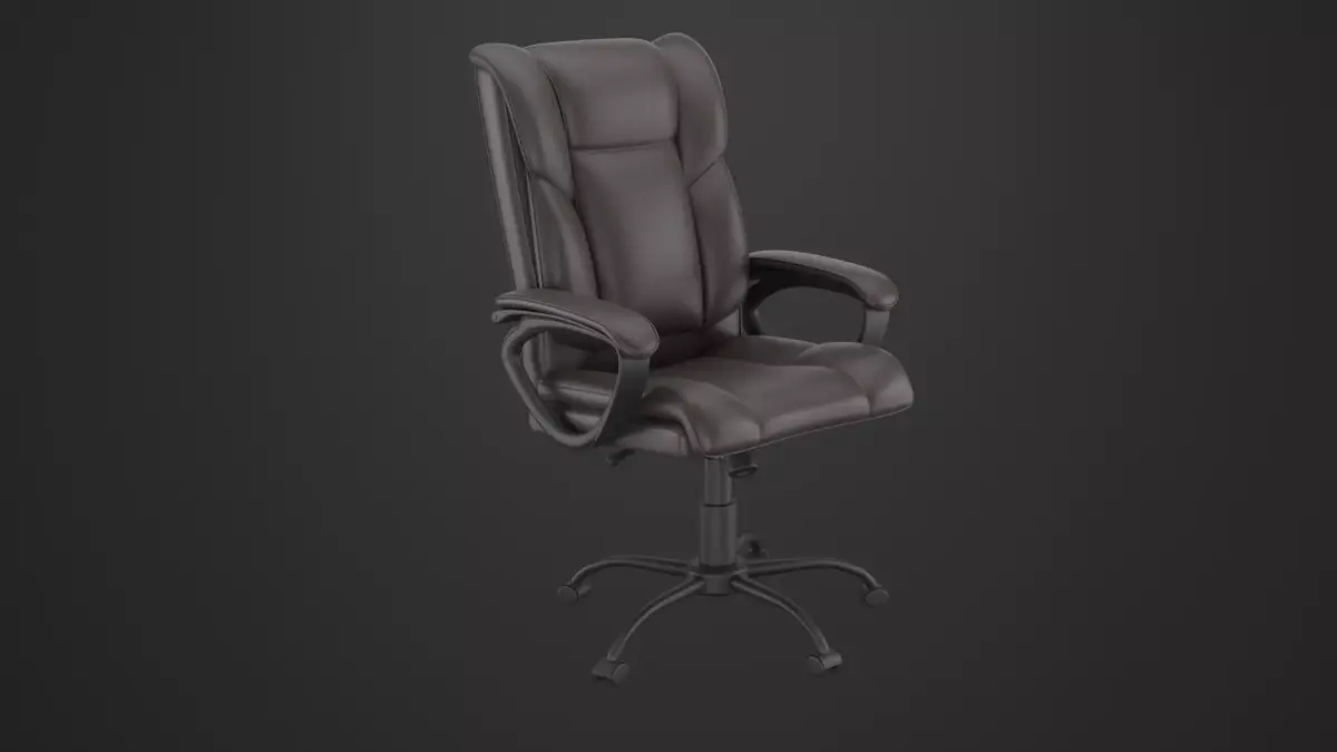 Staples Kelburne Luxura Faux Leather Desk Chair Free 3D model