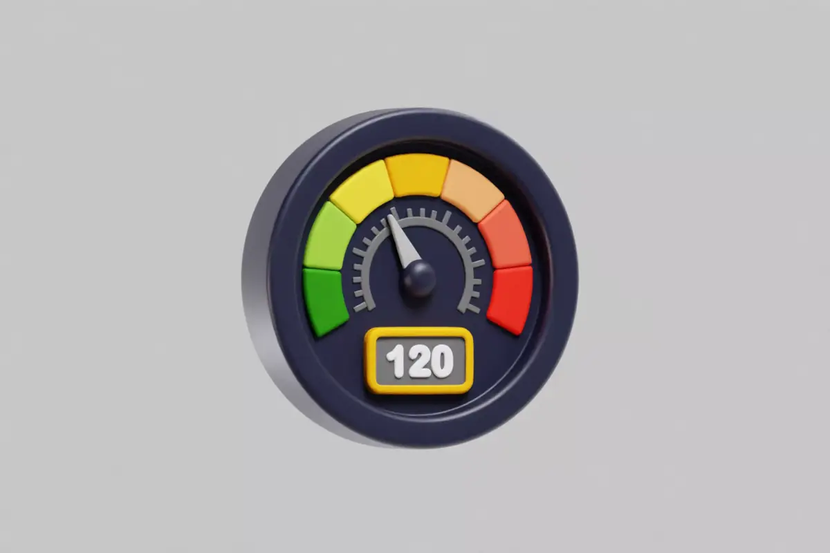 Speedometer Cartoon Low-poly 3D model