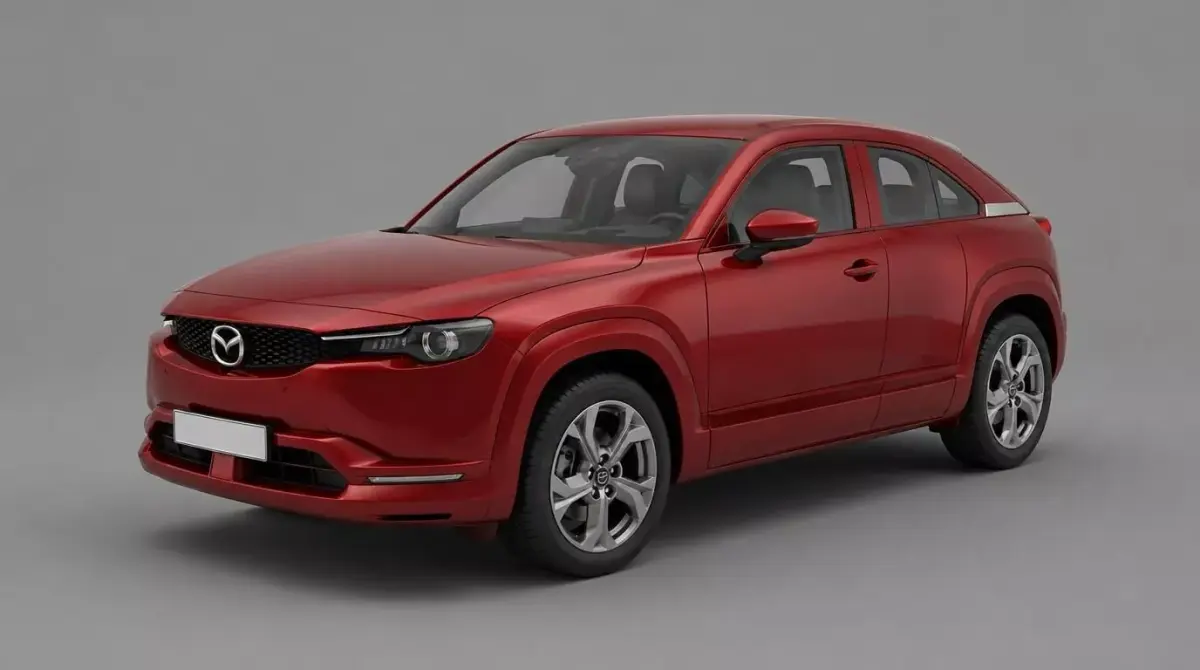 Modern Red Compact SUV 3D model
