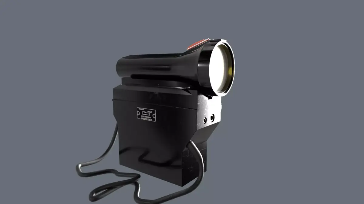 Battery lantern  FAS-4 Low-poly 3D model