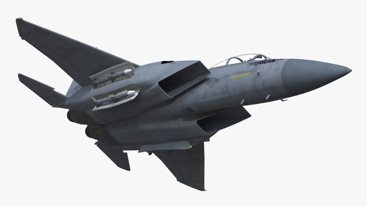 F-15 Silent Eagle in Flight Battle Position 3D model purchase