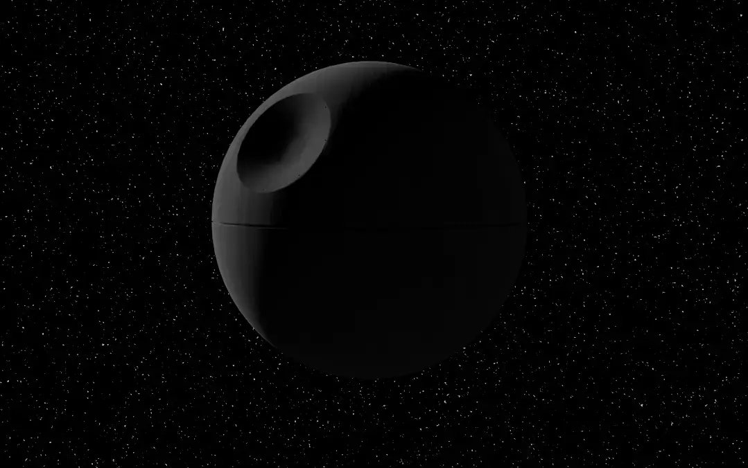 star wars Death Star Low-poly 3D model