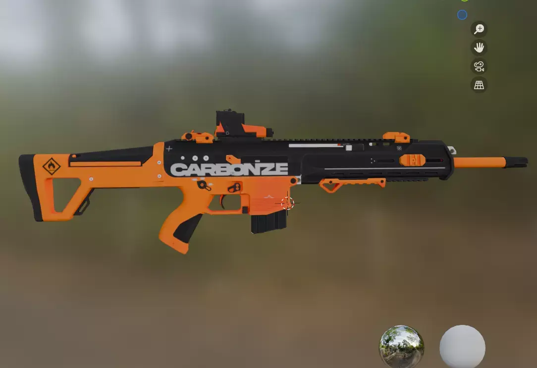 weapon gun 3 Low-poly 3D model