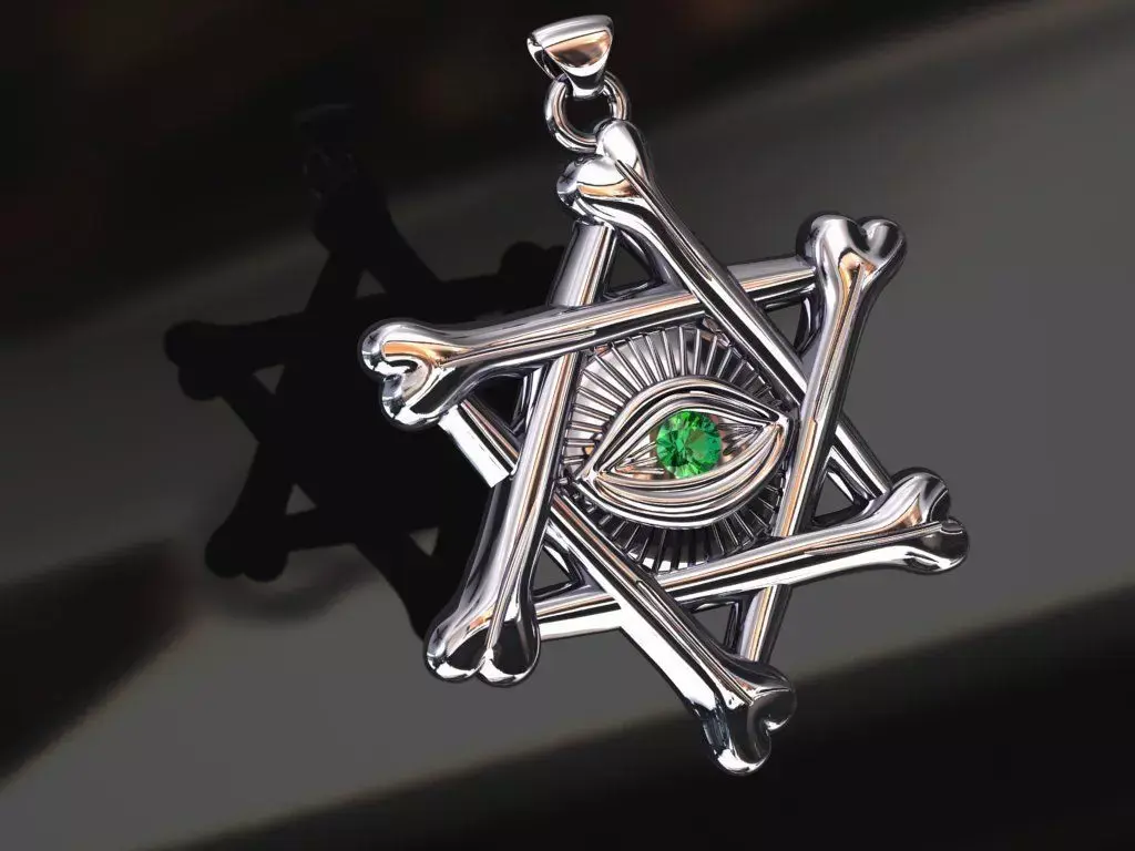 star eye pendant  3D print model purchase