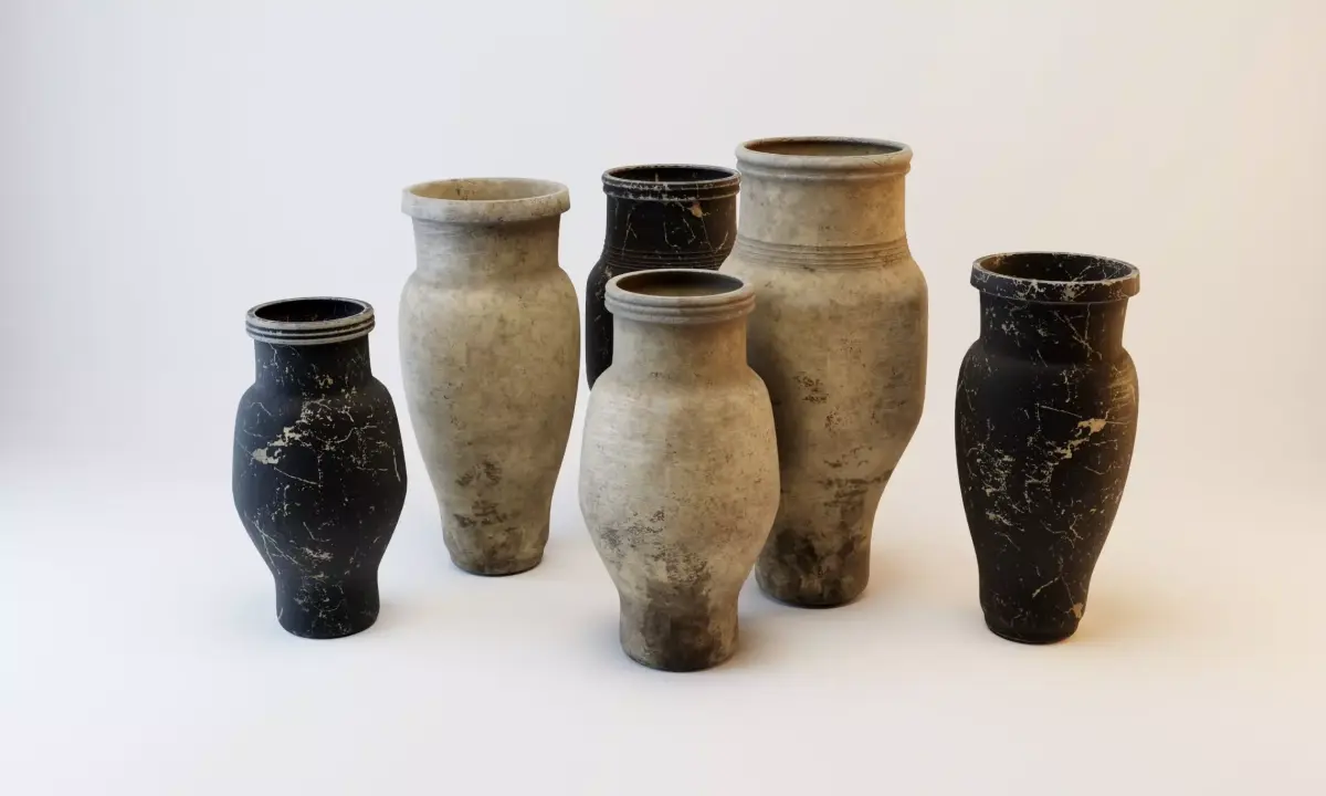 jars - jugs - vases 3D model