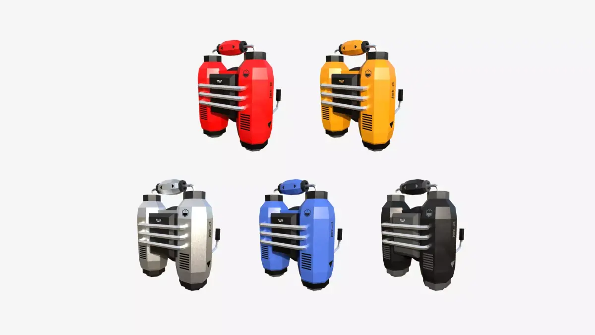 05 Jetpack Low Poly D Collection - SciFi Character Design purchase