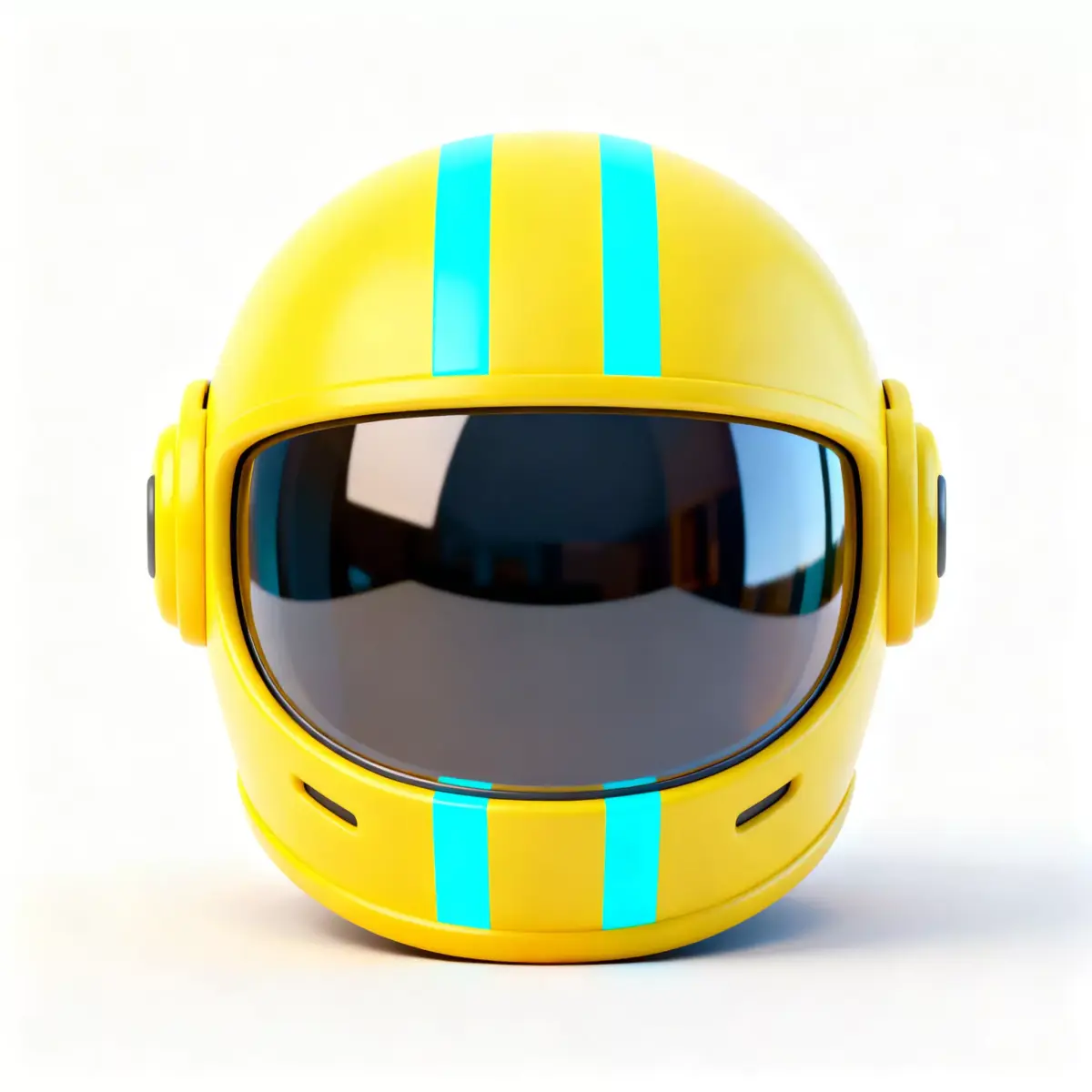 Stylized Cyber Visor Helmet 3D Model Low-poly 3D model