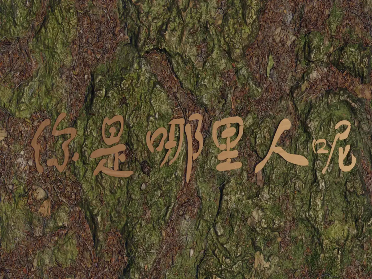Chinese text for teaching language tutorial  Low-poly 3D model