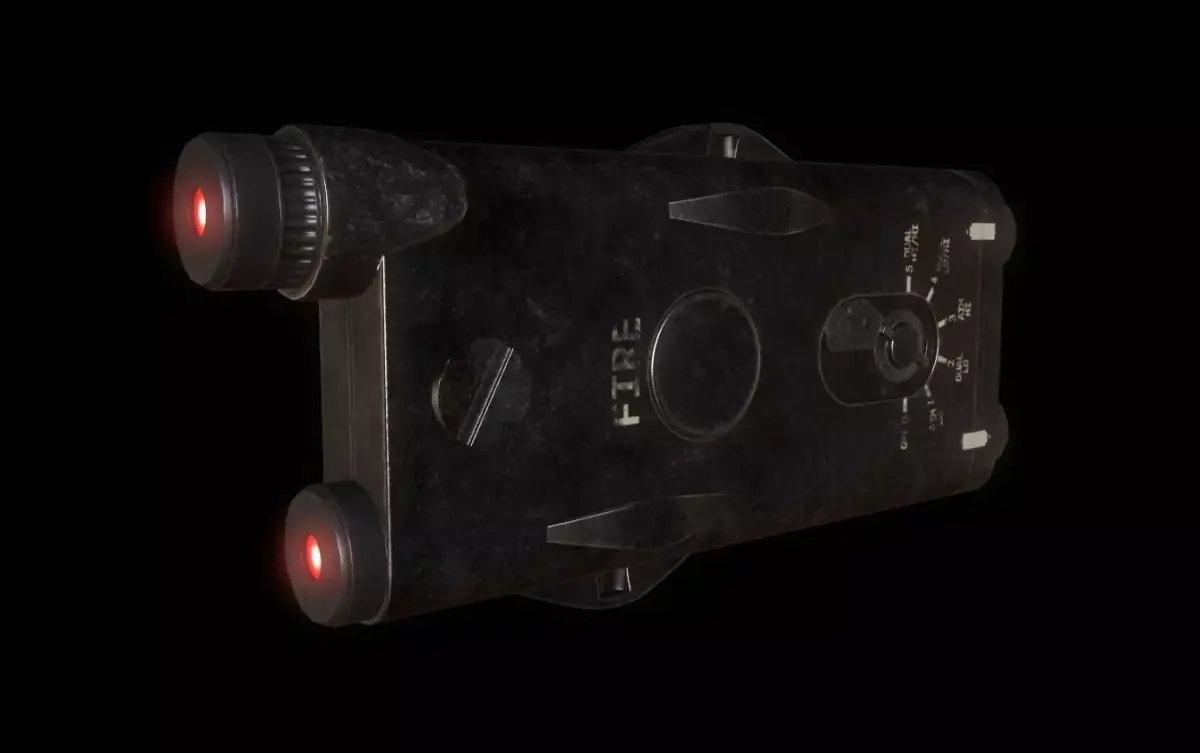 Weapon Laser Sight for Games Low-poly 3D model