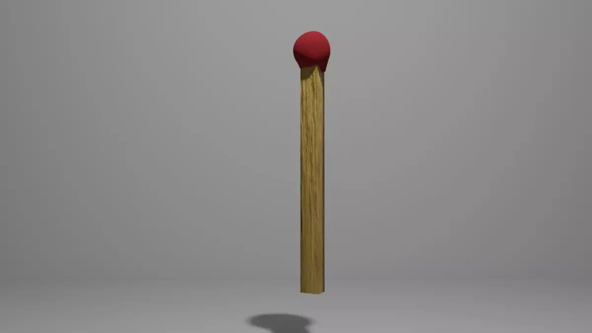 Match stick Free 3D model