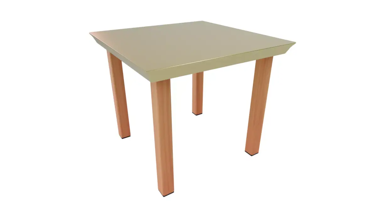 Outdoor Table Low-poly 3D model 8
