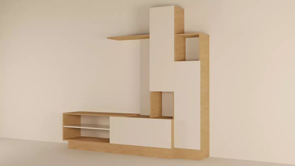 AlphaB2B Melisa Tv Unit Free low-poly 3D model
