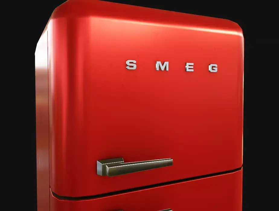Fridge SMEG  Low-poly 3D model