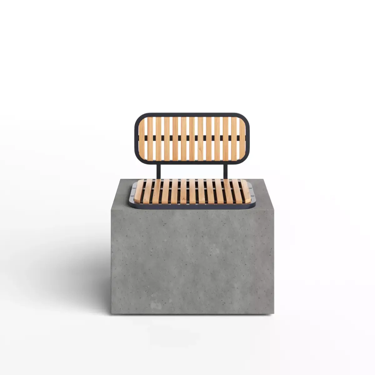 Bayside Straight Bench 01 3D model