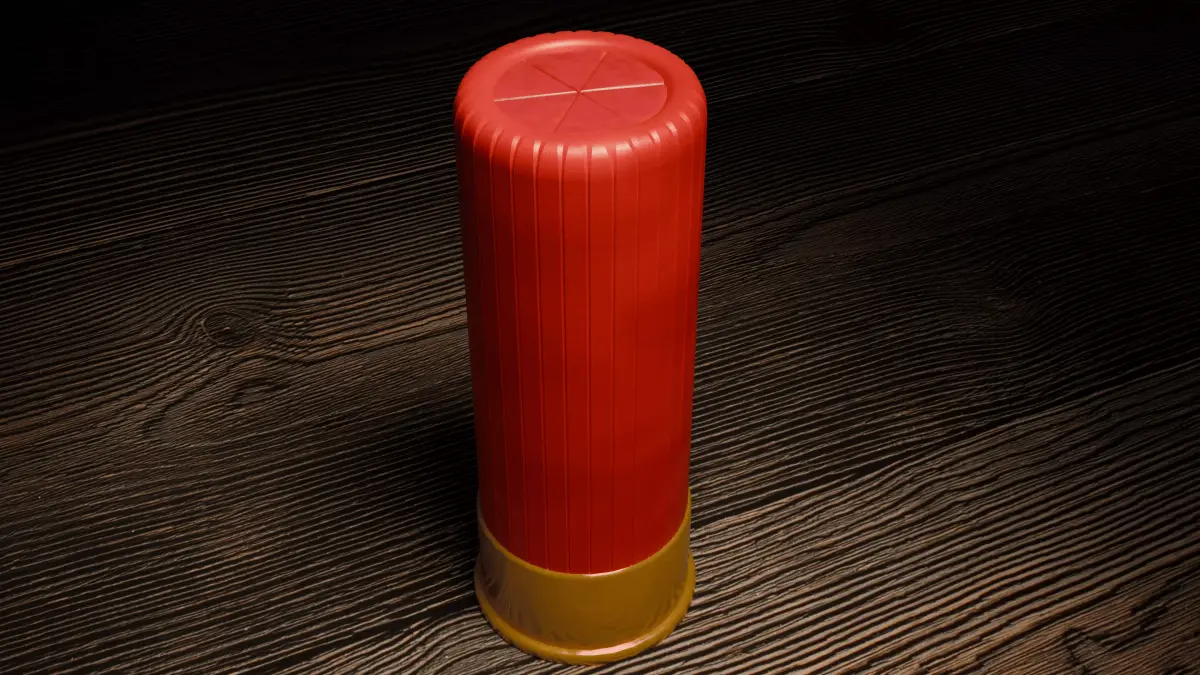 Red Shotgun Shell 3D model