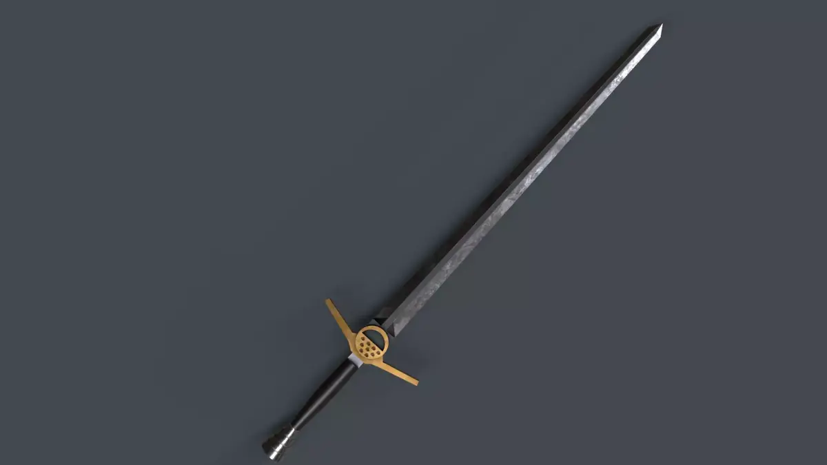 The Witcher Sword Low-poly 3D model