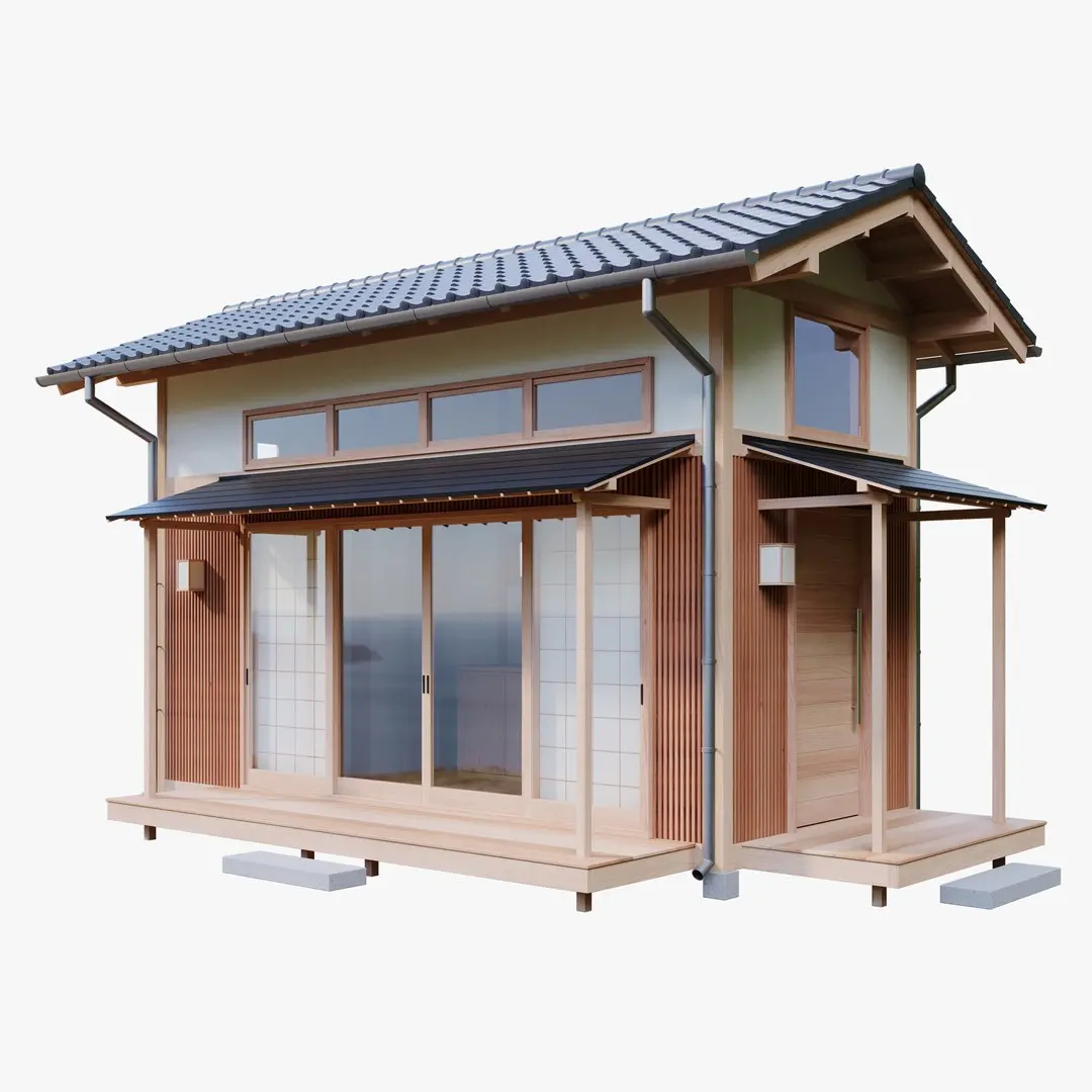 Japanese Style Small House 3D model