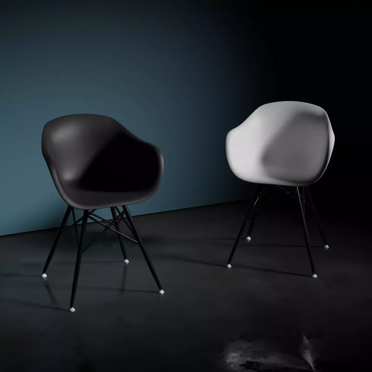 Plastic chair Free low-poly 3D model purchase