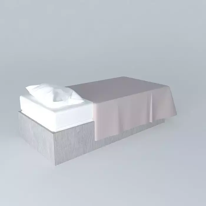 Single Bed - Simple Free 3D model