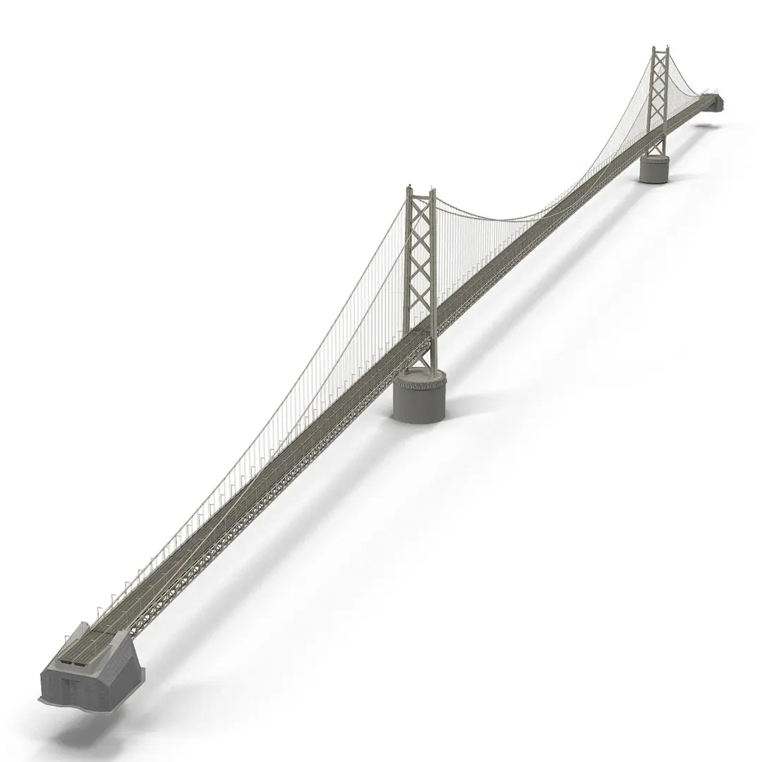 Akashi Kaiky Bridge 3D model