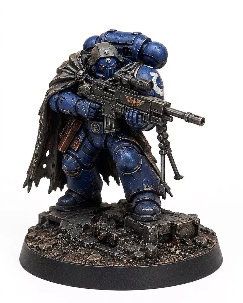 Shadow Marksman Power Armor STL Sci Fi Miniature Figure 3D print model