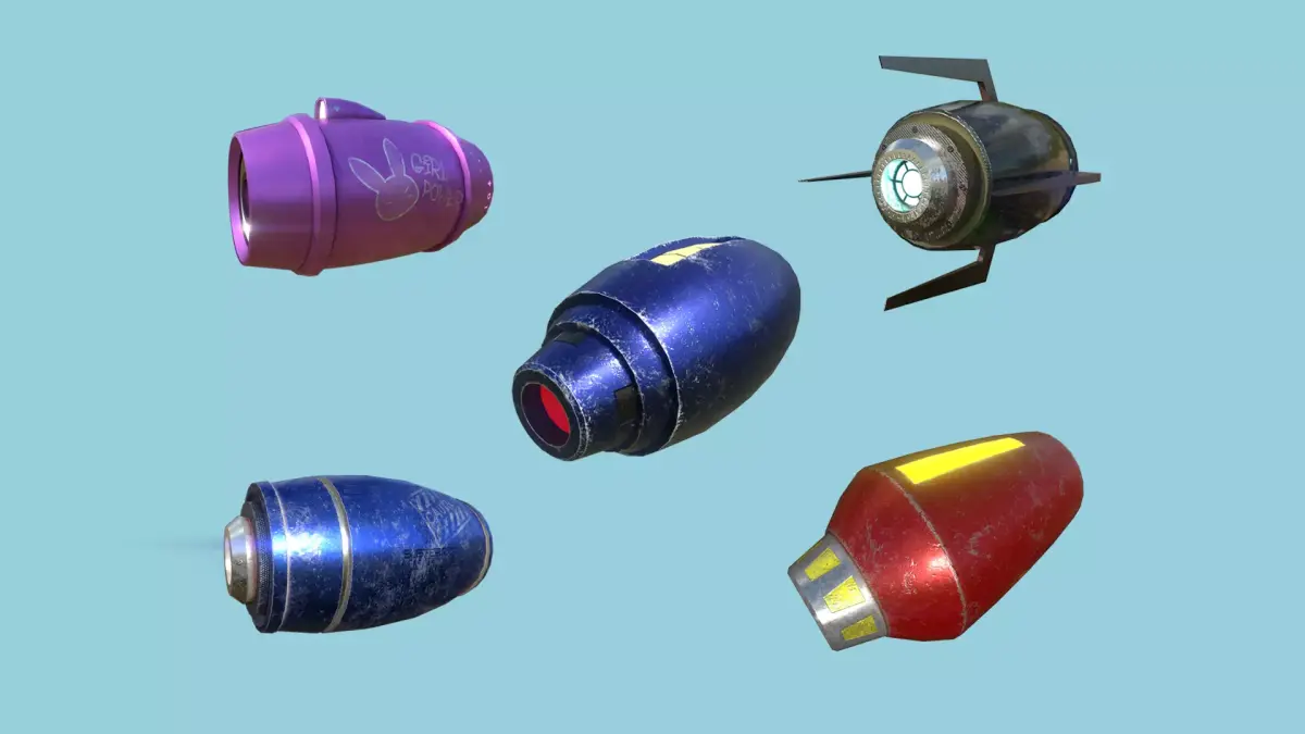 05 Mega Buster Collection - SciFi Blast Weapon like Megaman 3D Model Pack purchase