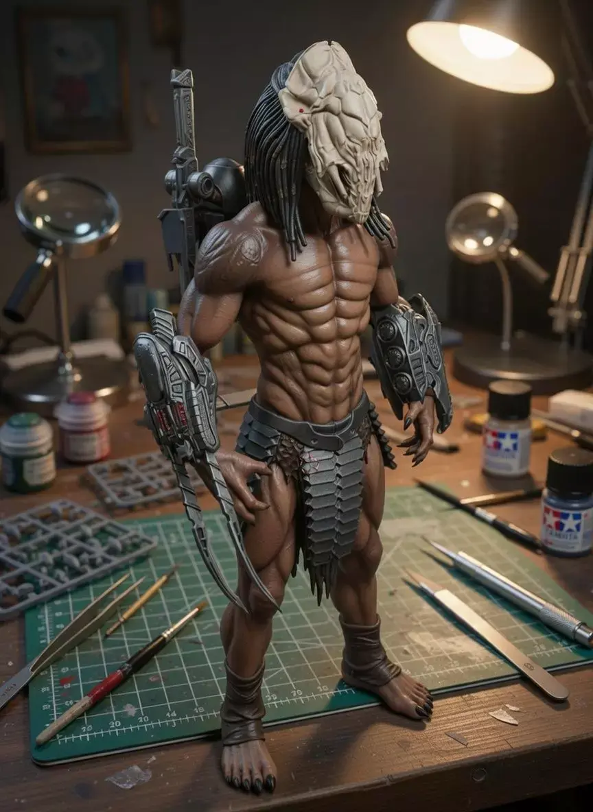 Feral Predator from Prey - Ultra-Detailed Statue 3D print model