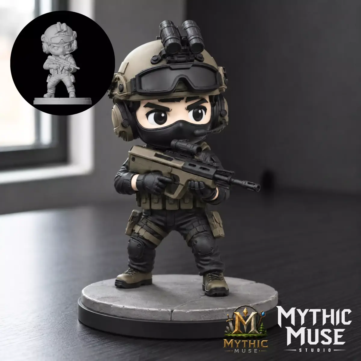 Special Forces Military STL Model for 3D Printing 3D print model