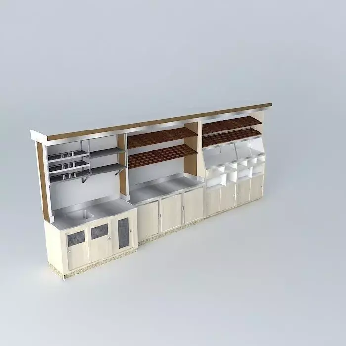 Kit 117 Desk wall by Alex Marques Free 3D model