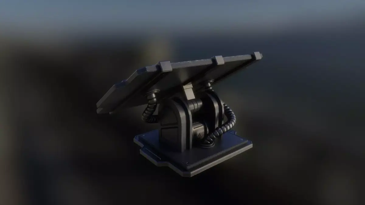 Solar Panel 3D model Low-poly 3D model purchase