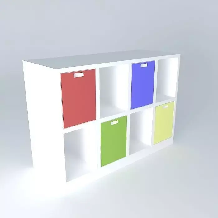 kids bookshelf, estante infantil Free 3D model