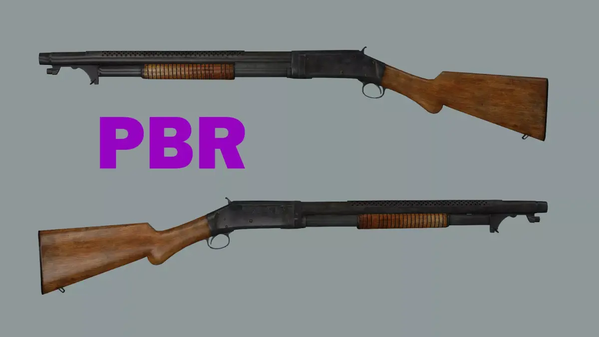Winchester Model 1897 Low-Poly 3D Model Low-poly 3D model purchase
