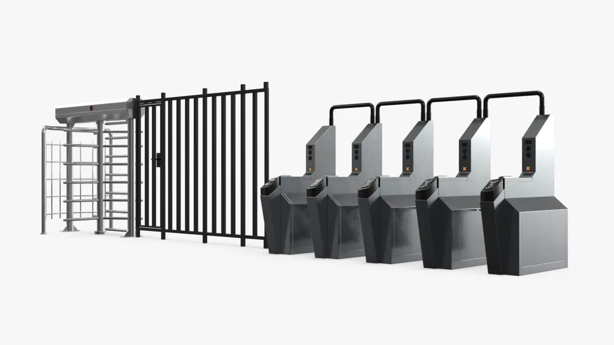 Underground Transit Ticket Barriers 3D model