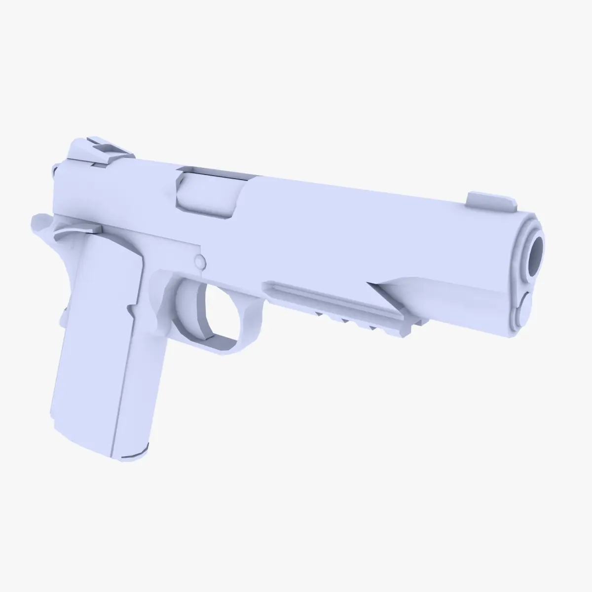 Colt M1911 Pistol Low-poly 3D model order