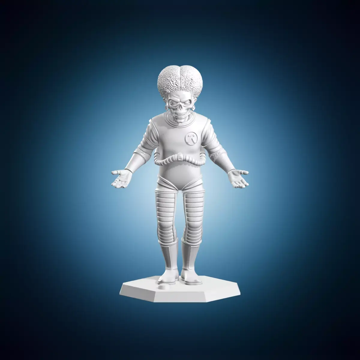 Mars Alien Miniature 3D print model