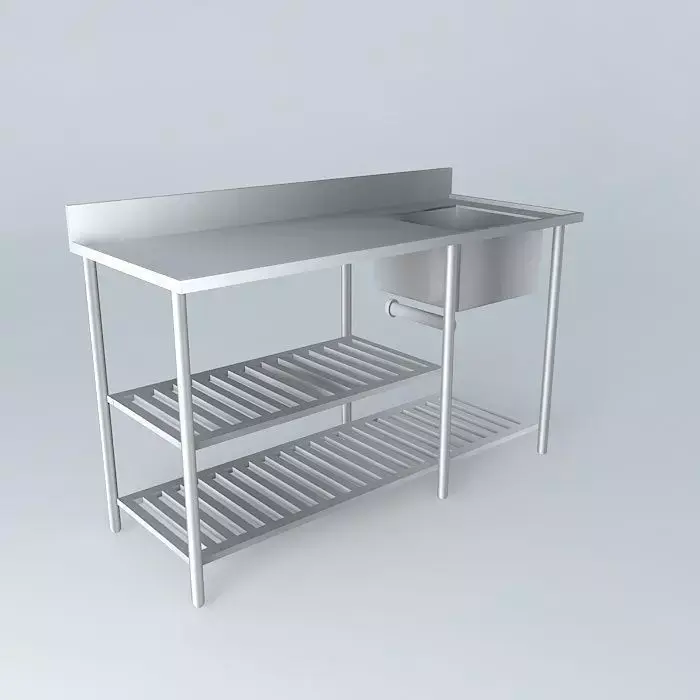 Kit211 Bancada Inox Cuba V2 por Alex Marques Free 3D model