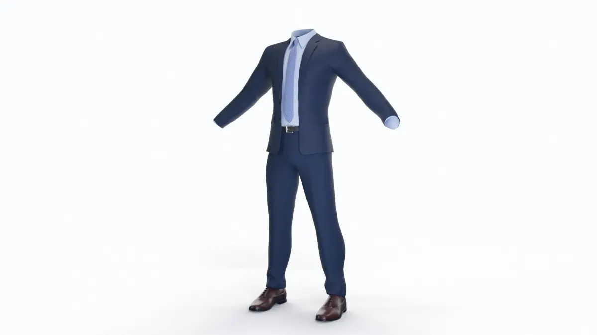 Business Clothing Male 3D model