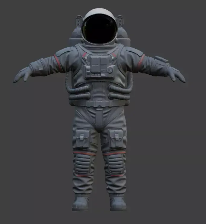 Realistic Astronaut Space Suit 3D model shop