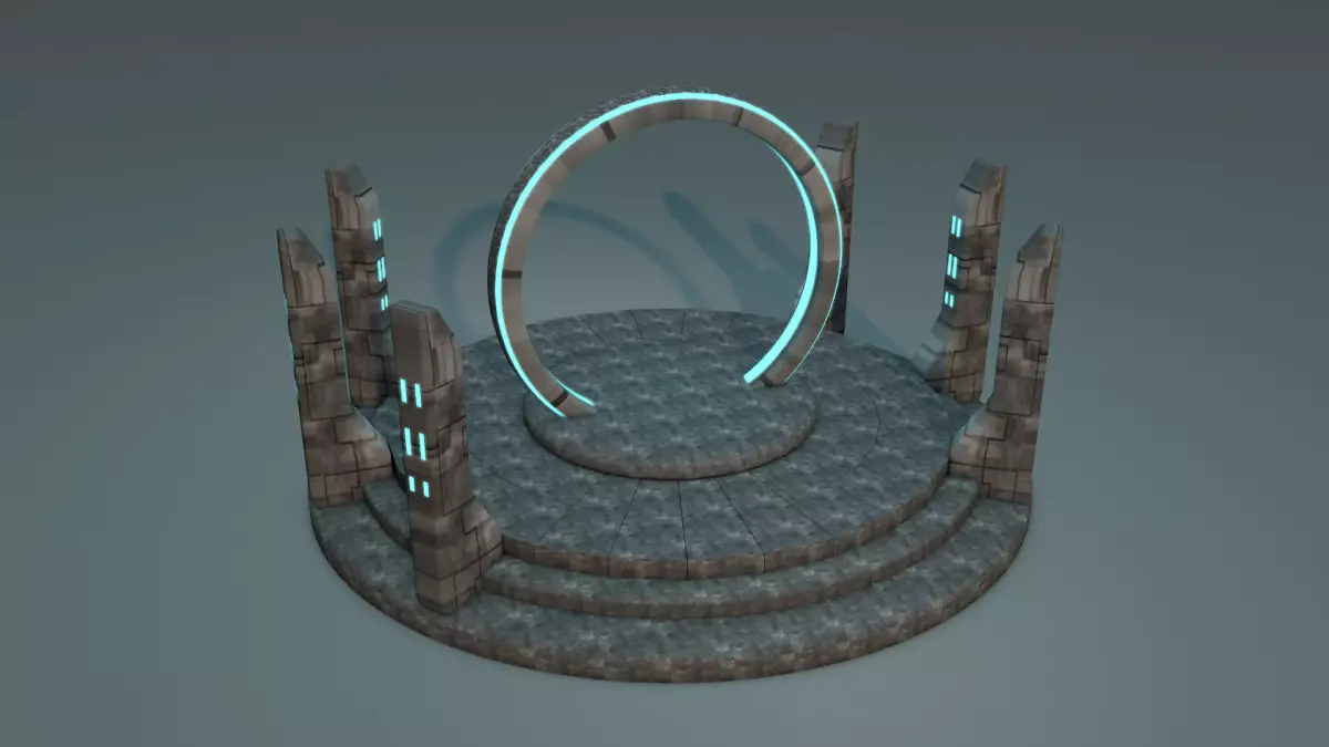 Portal Low-poly 3D model get