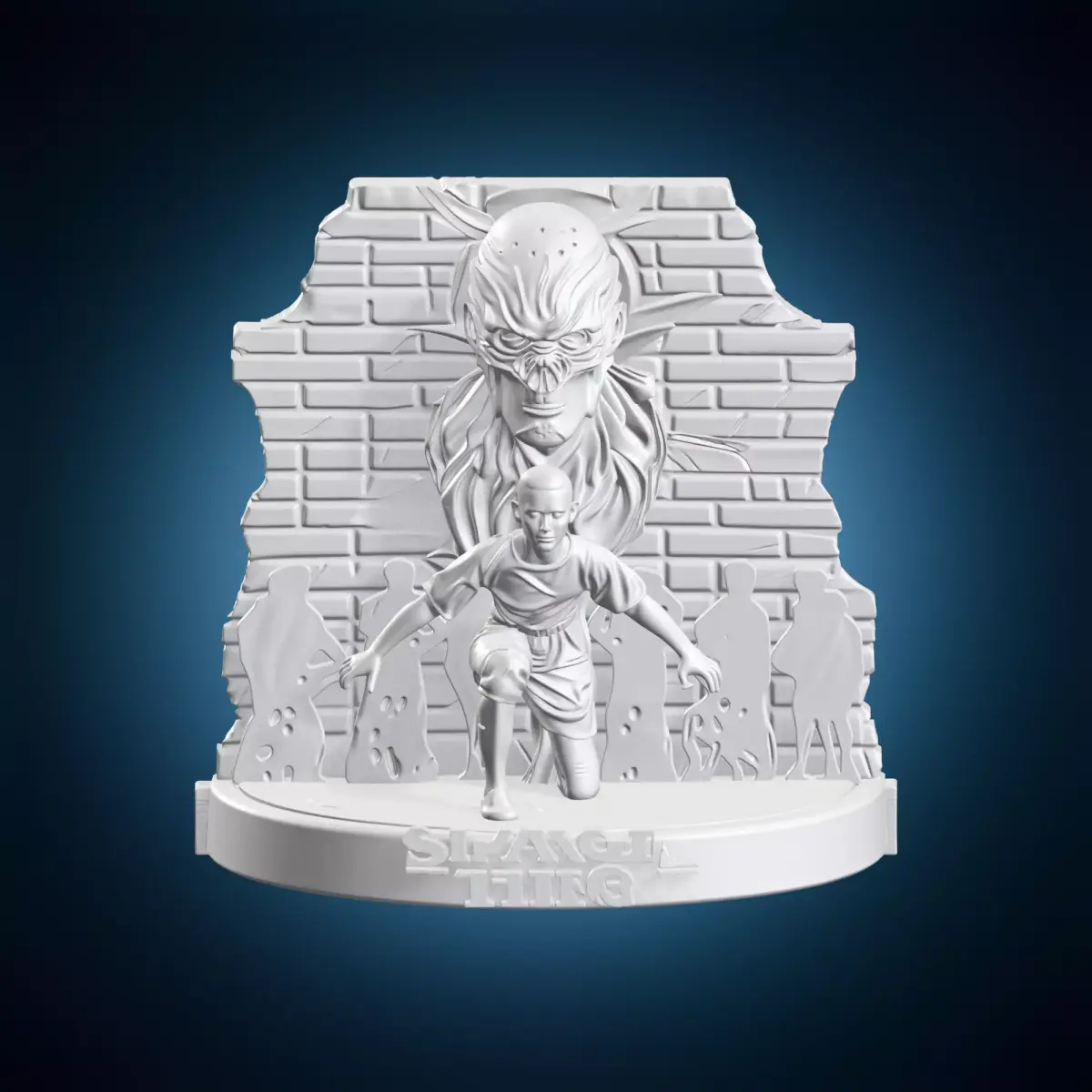 Stranger Things Eleven vs Vecna Diorama 3D print model