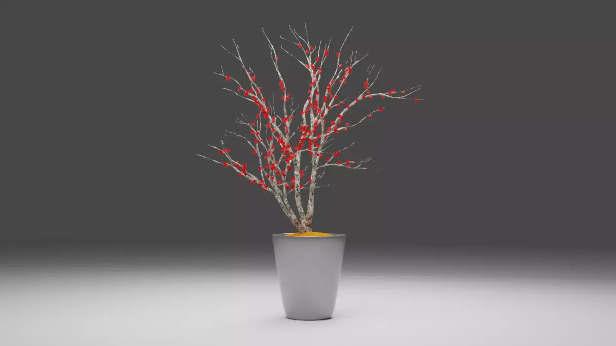 3D Flower Tree Free low-poly 3D model