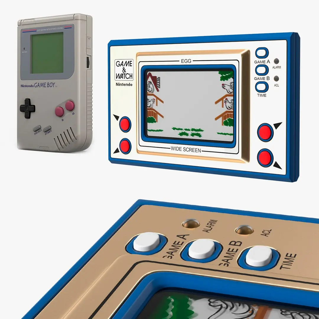 Nintendo Retro Game Consoles Collection 3D model