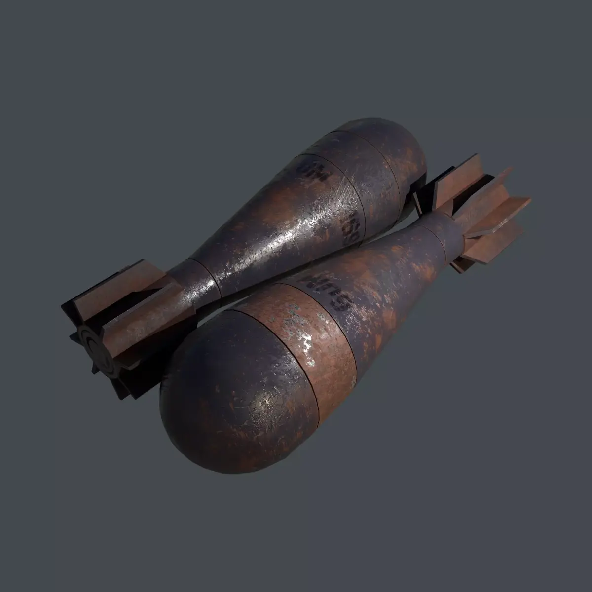 Mortar Projectile 60mm M69 3D model order