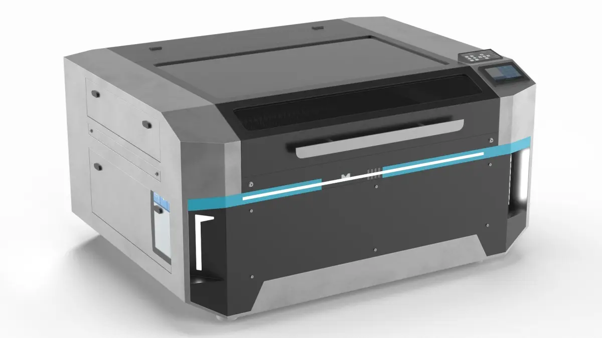 Steel Frame Laser Cutting System Rigged 3D model