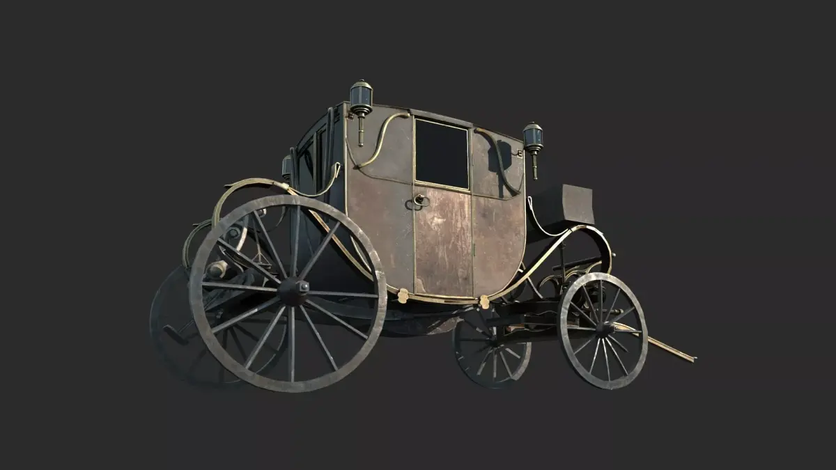Late 19th century classical carriage carriages 3D model