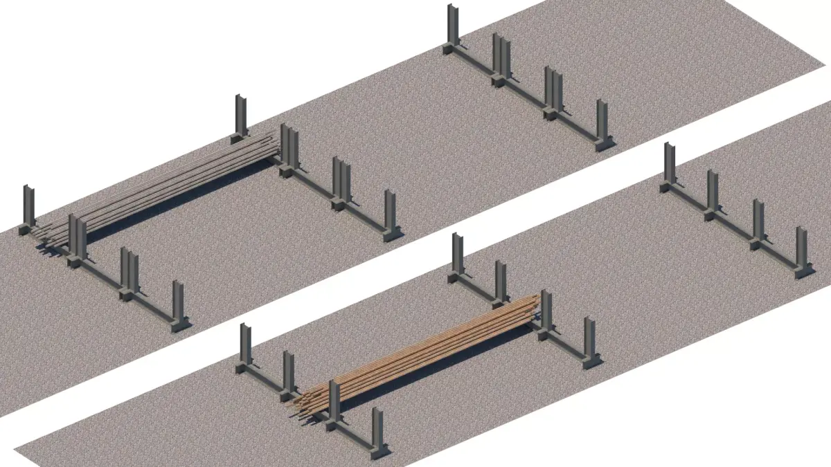 Rebar Stockyard For Construction Site 3D print model